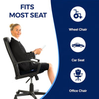 BEKVAM Orthopedic Gel Memory Foam Seat Cushion