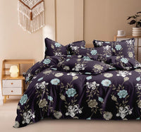 Midnight Lattice Blue Geometric Bedding – Sleepsy